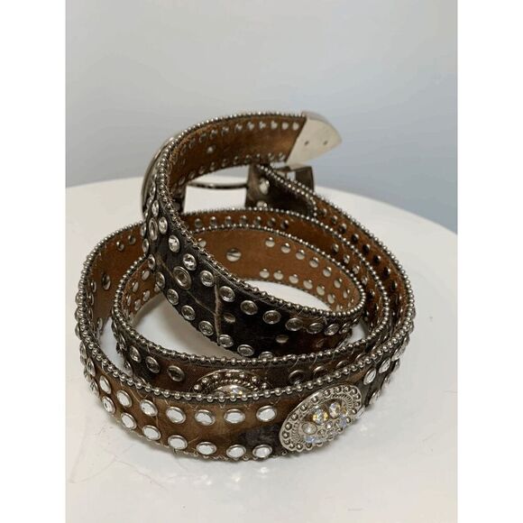 Blazin Roxx Green Camo Jeweled Western Belt main image 7